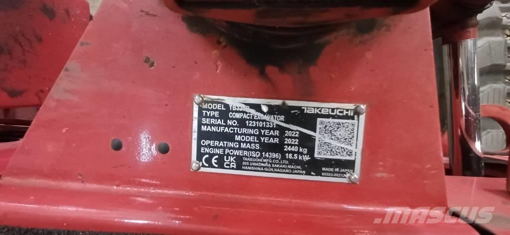 Takeuchi TB 325 R Mini ekskavatoriai < 7 t