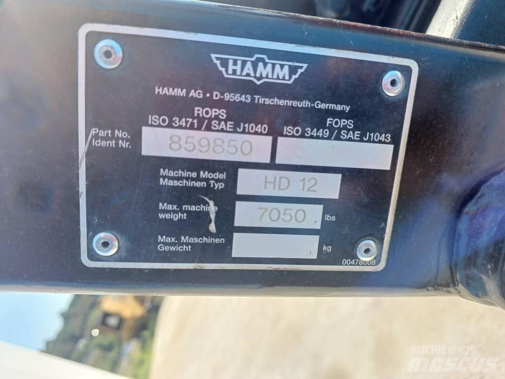 Hamm HD 12 Porinių būgnų volai