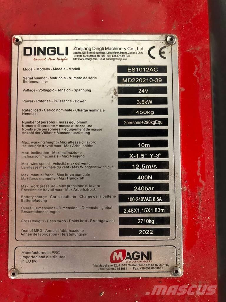 Magni ES 1012 AC Žirkliniai keltuvai