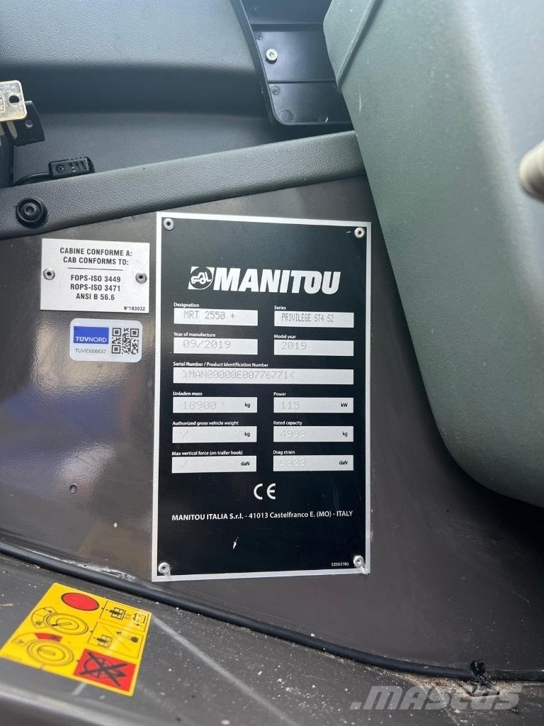 Manitou MRT 2550 Teleskopiniai krautuvai