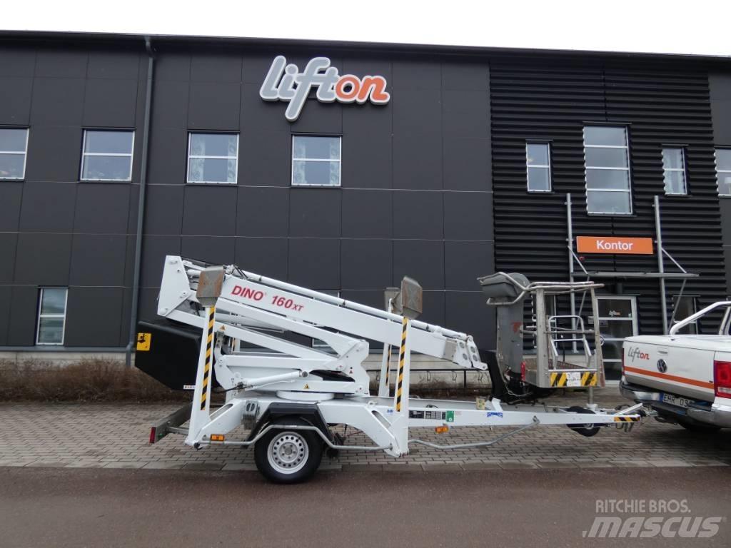 Dino 160 XT Skylift Ant priekabų montuojamos kėlimo platformos