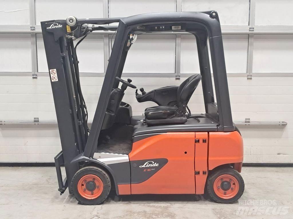 Linde E16P-02 Elektriniai šakiniai krautuvai