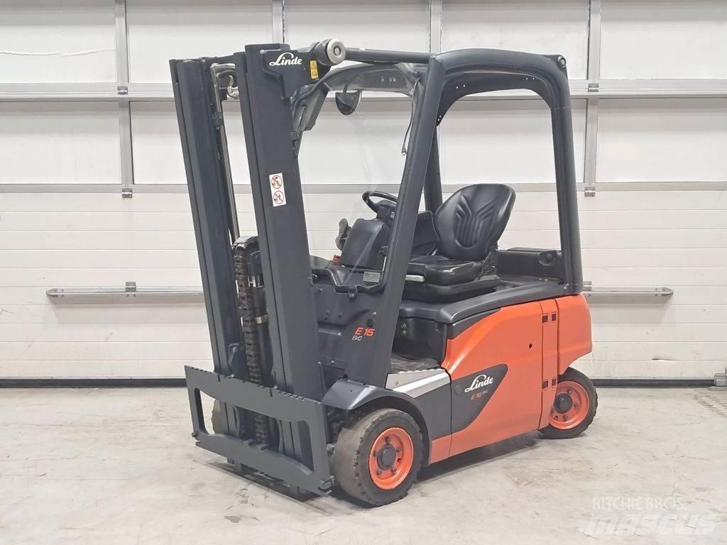 Linde E16P-02 Elektriniai šakiniai krautuvai