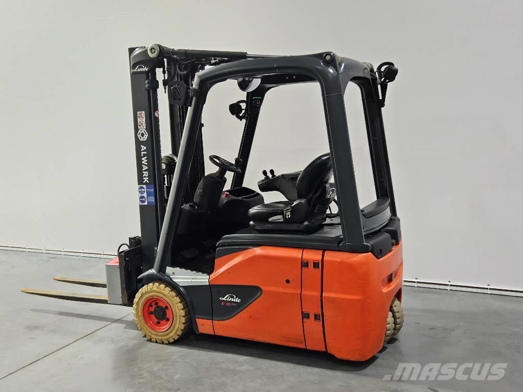 Linde E16 Elektriniai šakiniai krautuvai