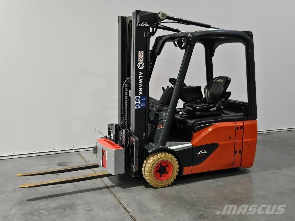 Linde E16 Elektriniai šakiniai krautuvai