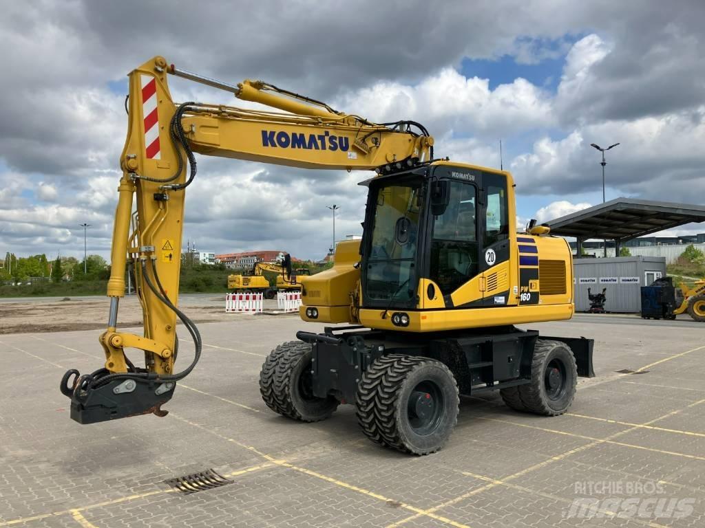 Komatsu PW 160-11 E0 Ratiniai ekskavatoriai