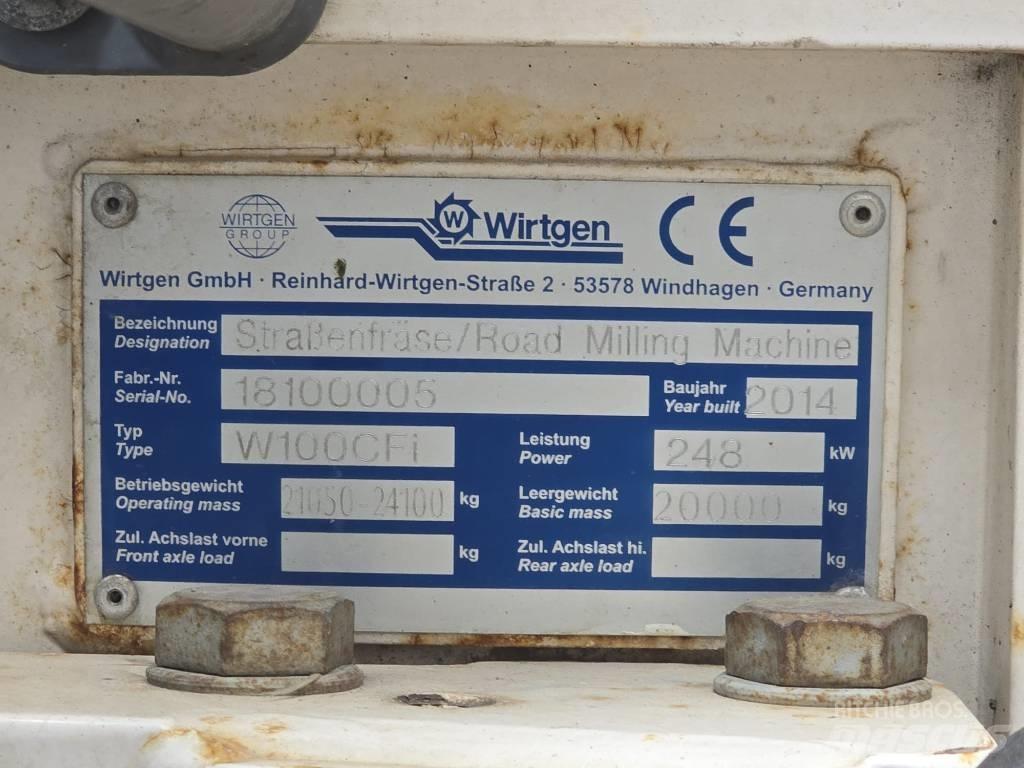 Wirtgen W 100 CFI Asfalto šalto frezavimo technika