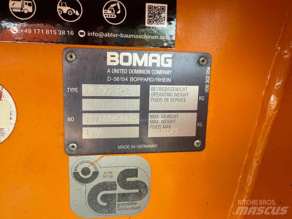 Bomag BW 213 D-2 Vieno būgno volai