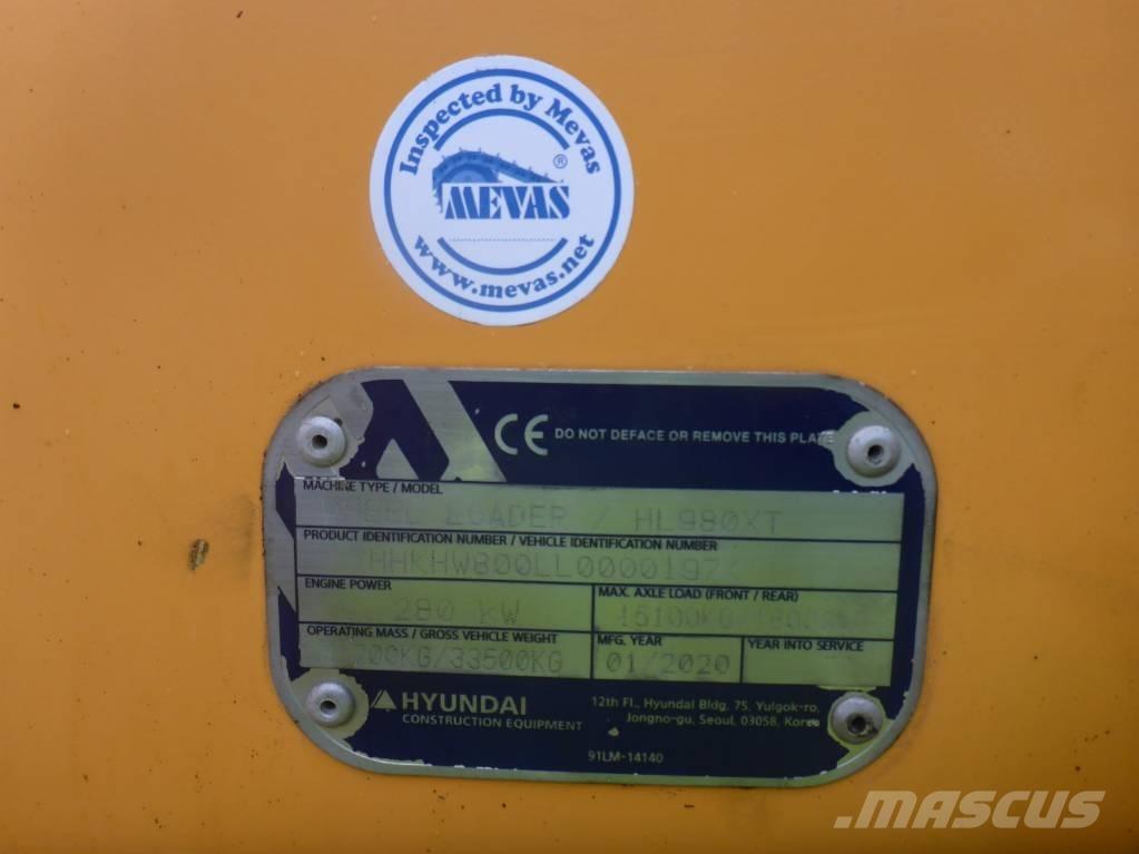 Hyundai HL980XT Naudoti ratiniai krautuvai