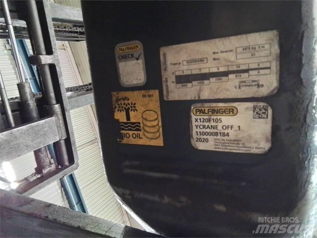Palfinger X120f105 Medienos transportavimo mašinų kranai