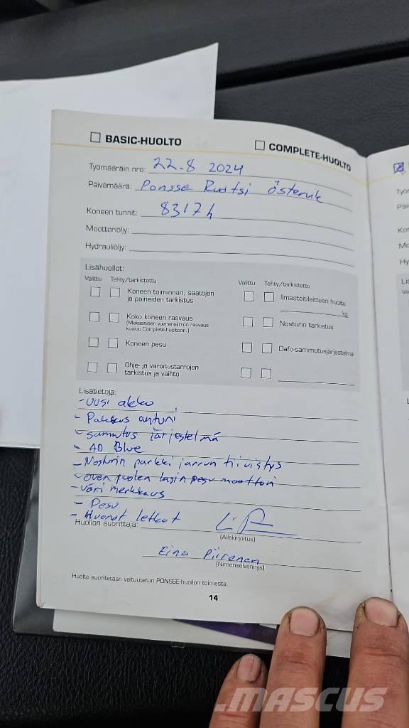 Ponsse ERGO 8W Miško technika (Harvesteriai)