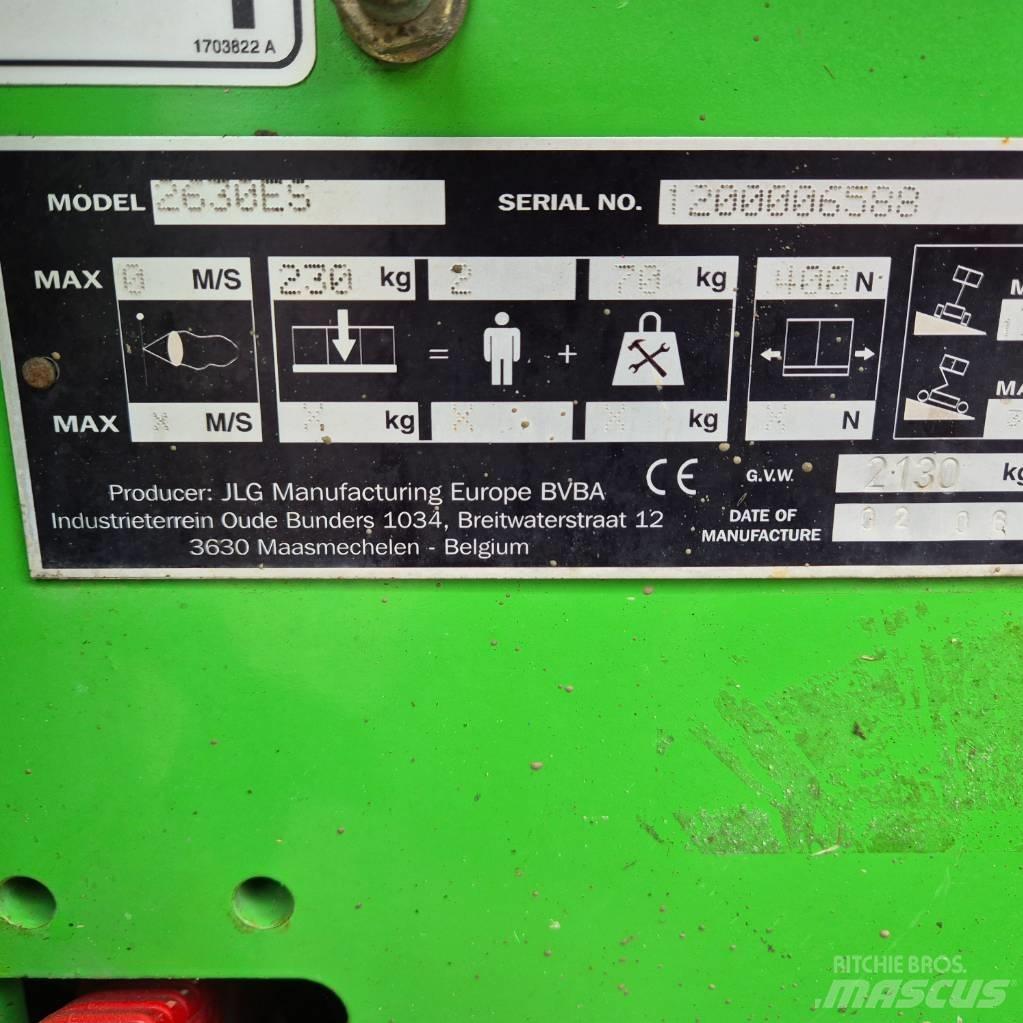 JLG 2630 ES Žirkliniai keltuvai