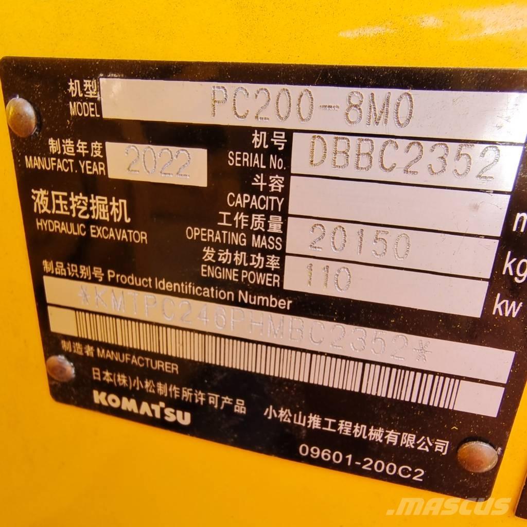 Komatsu PC 200 Vikšriniai ekskavatoriai