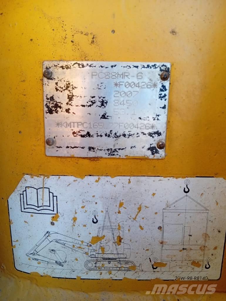 Komatsu PC 88 MR-6 Vidutinės galios ekskavatoriai 7-12 t