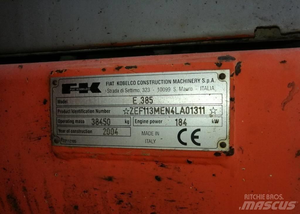 Fiat-Kobelco E385 Vikšriniai ekskavatoriai