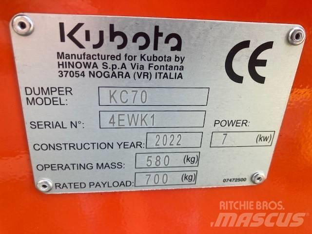 Kubota KC 70 H-4 Statybiniai savivarčiai sunkvežimiai
