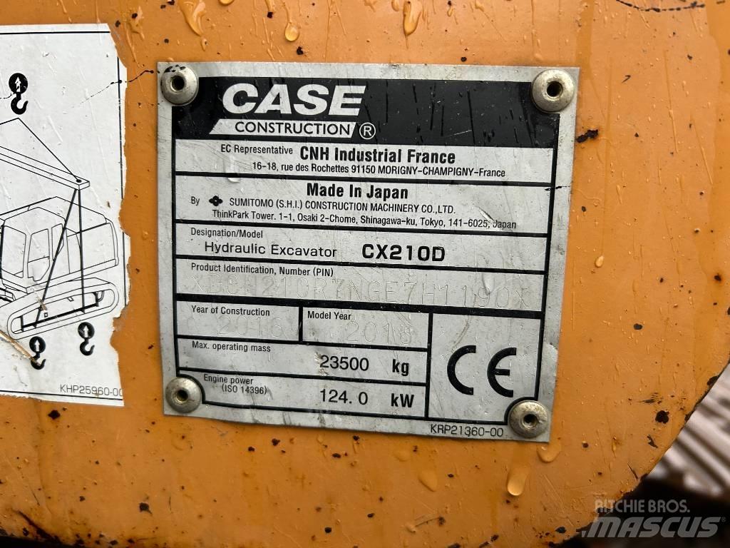 CASE CX 210 D Vikšriniai ekskavatoriai