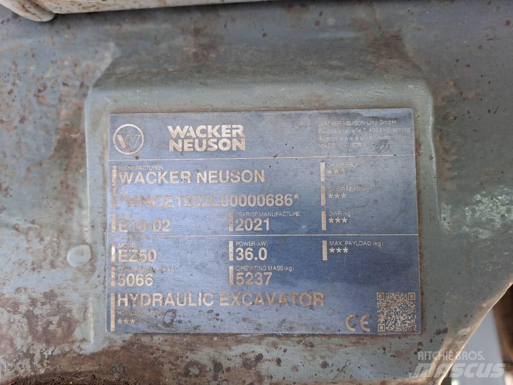Wacker Neuson EZ50 Vikšriniai ekskavatoriai