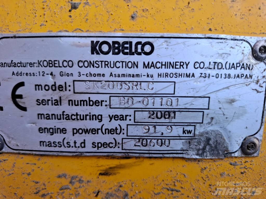 Kobelco SK200SRLC Vikšriniai ekskavatoriai