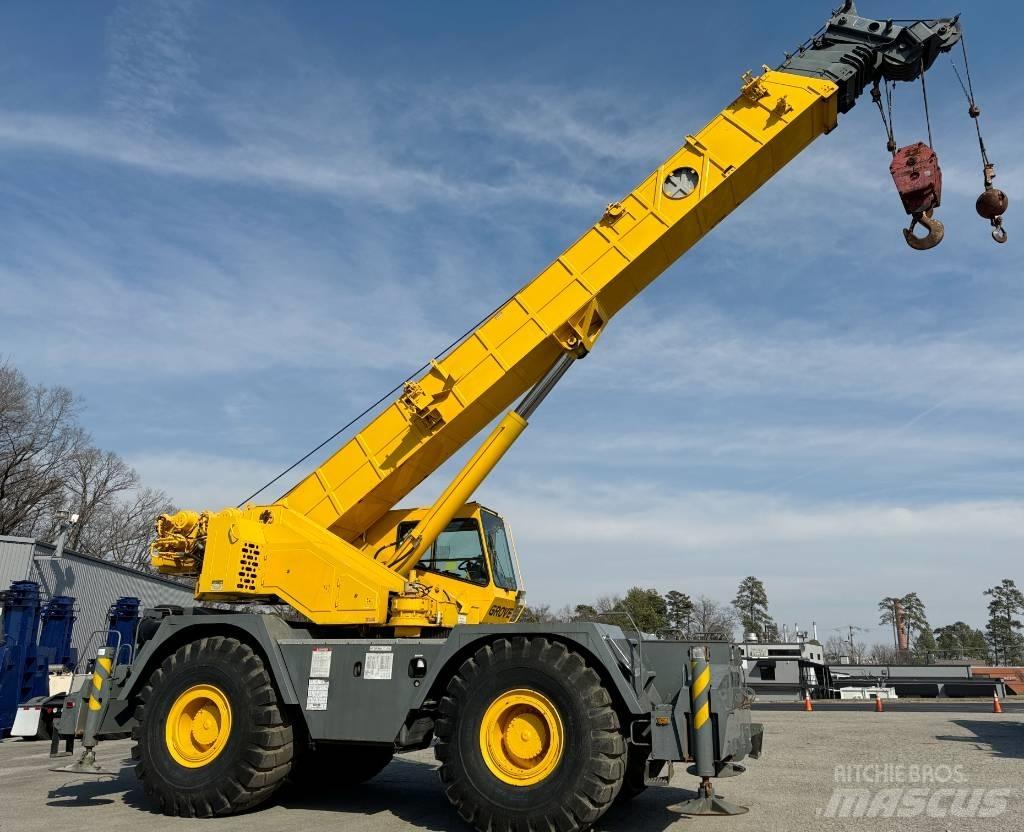 Grove RT 875 B XL Neapdoroto reljefo kranai