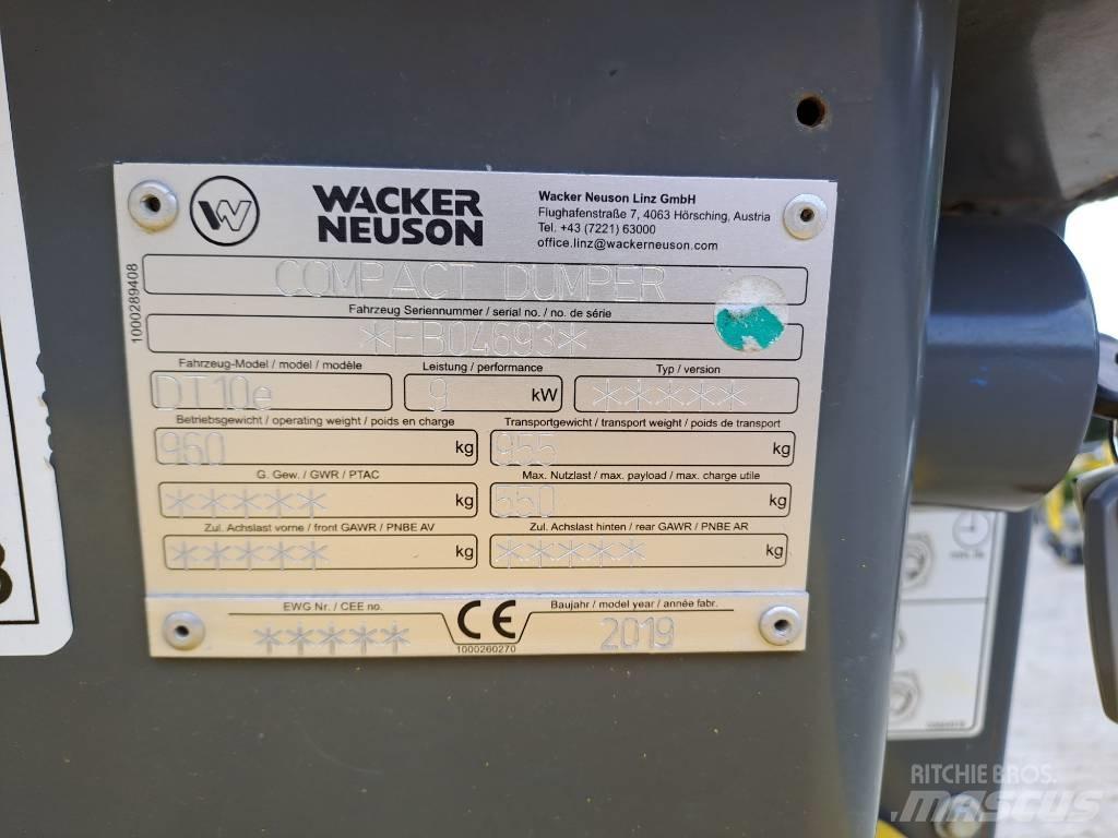 Wacker Neuson DT10e Vikšrinė savivartė technika
