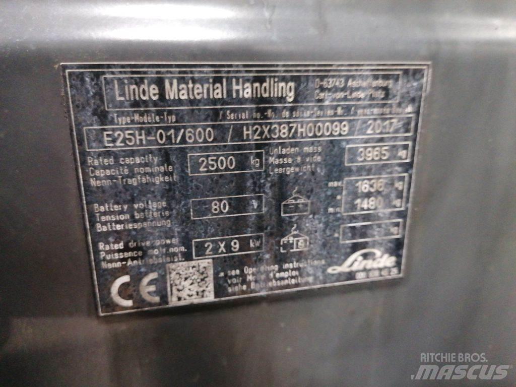 Linde E25H-01/600 Elektriniai šakiniai krautuvai