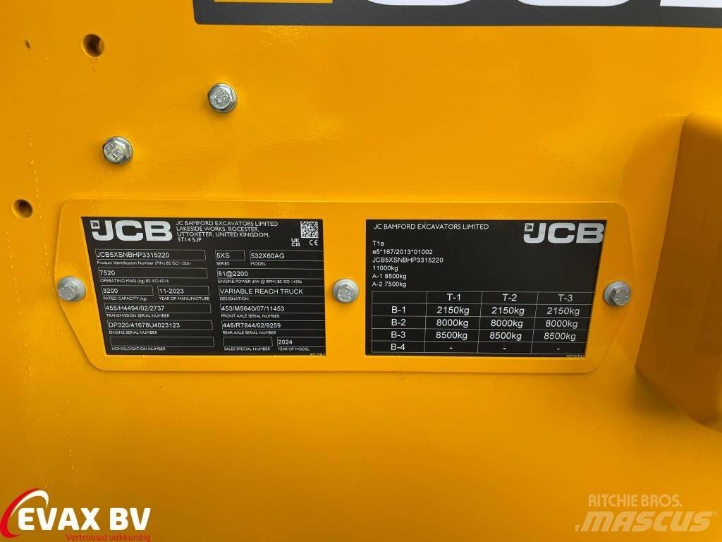 JCB 532-60 Teleskopiniai krautuvai žemės ūkiui