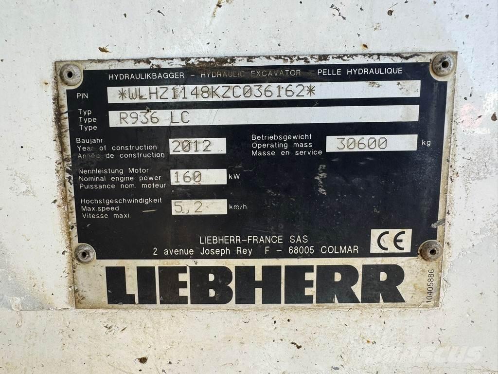 Liebherr R936 LC Vikšriniai ekskavatoriai