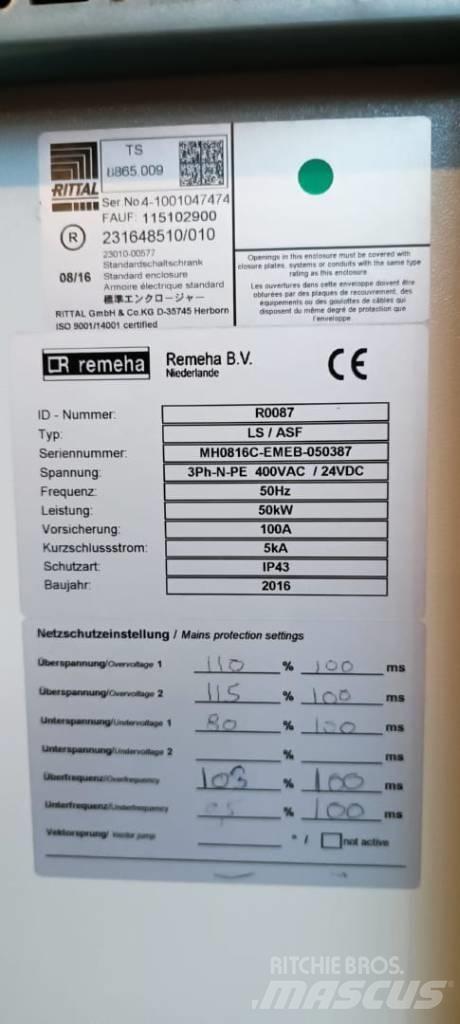  Remeha ELW 50-100 Dujų generatoriai