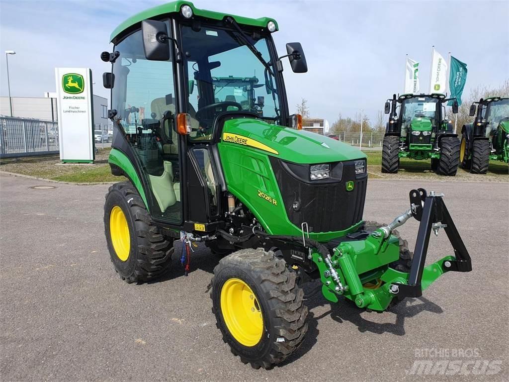 John Deere 2026R Naudoti kompaktiški traktoriai