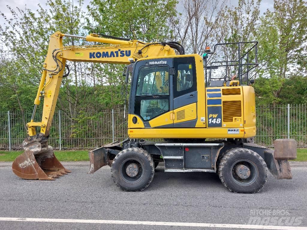 Komatsu PW148-11 Ratiniai ekskavatoriai