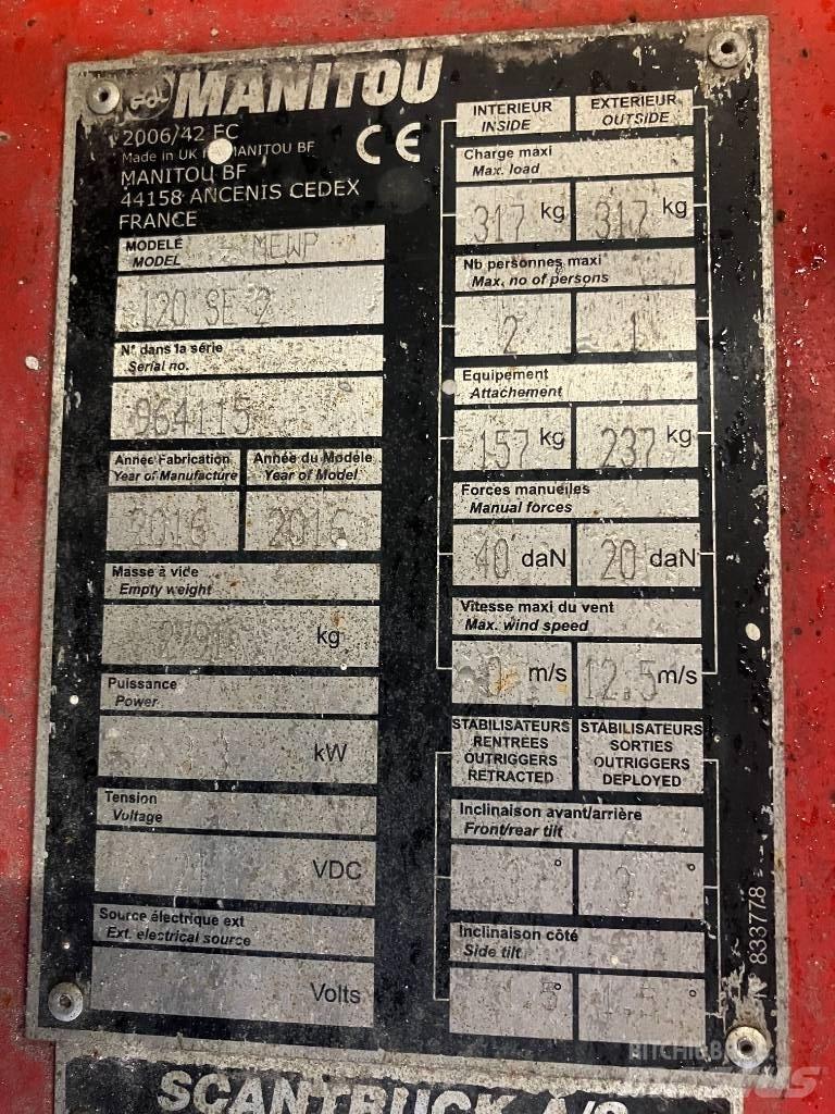 Manitou 120SE Žirkliniai keltuvai