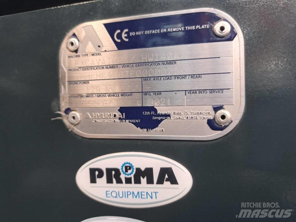 Hyundai HW140A Ratiniai ekskavatoriai