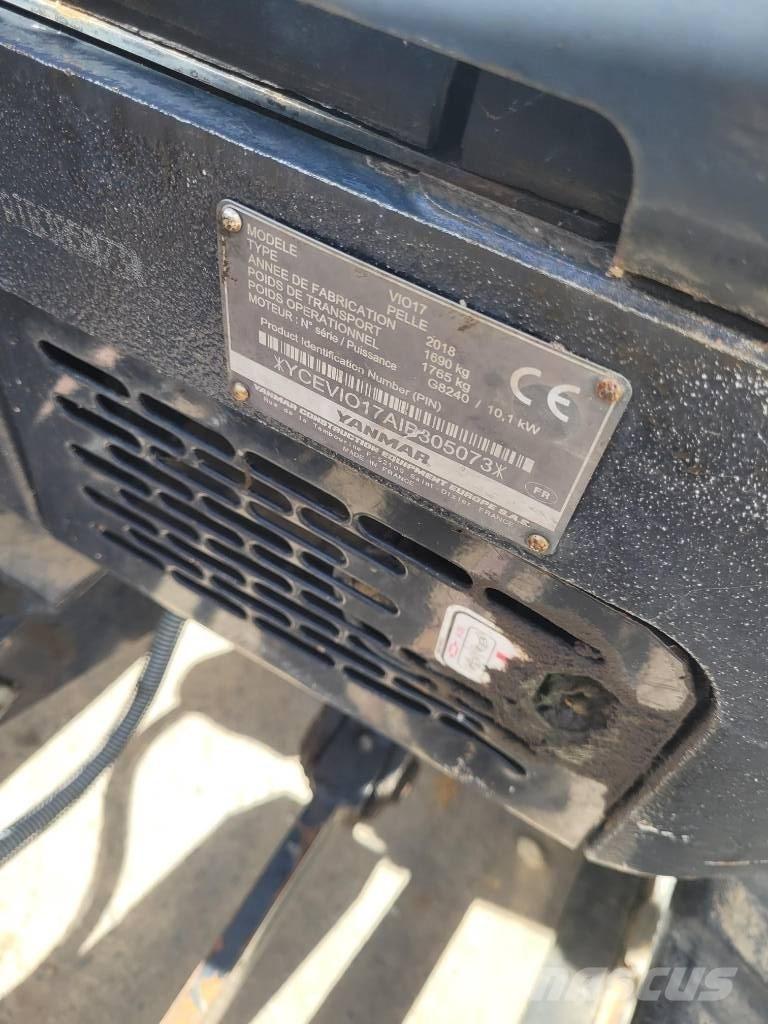 Yanmar Vio 17 U Mini ekskavatoriai < 7 t