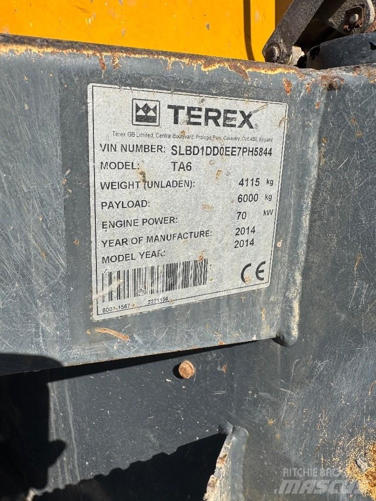 Terex TA 6 Statybiniai savivarčiai sunkvežimiai