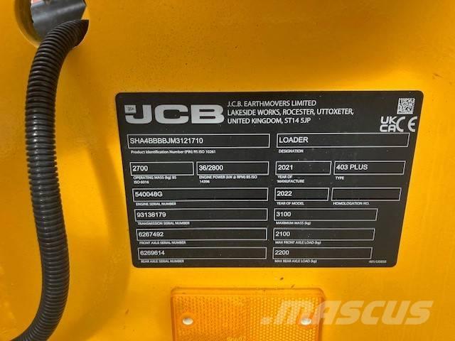 JCB 403 plus Mini krautuvai