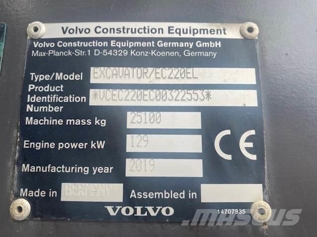 Volvo EC220EL Vikšriniai ekskavatoriai