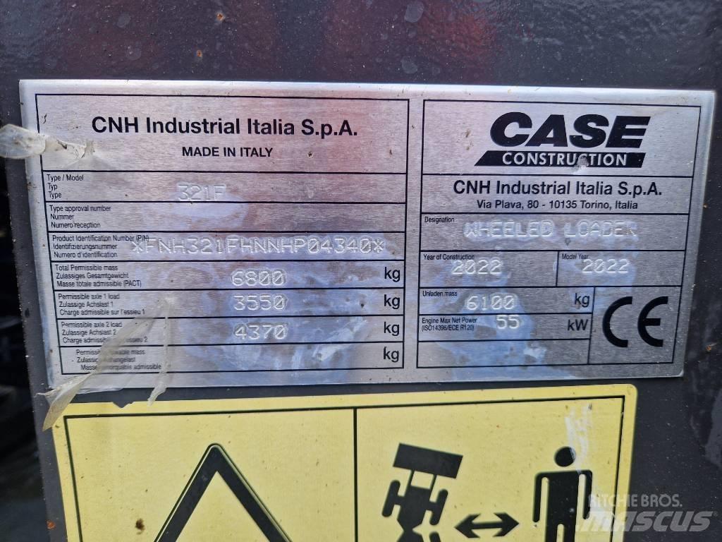 CASE 321 F Naudoti ratiniai krautuvai