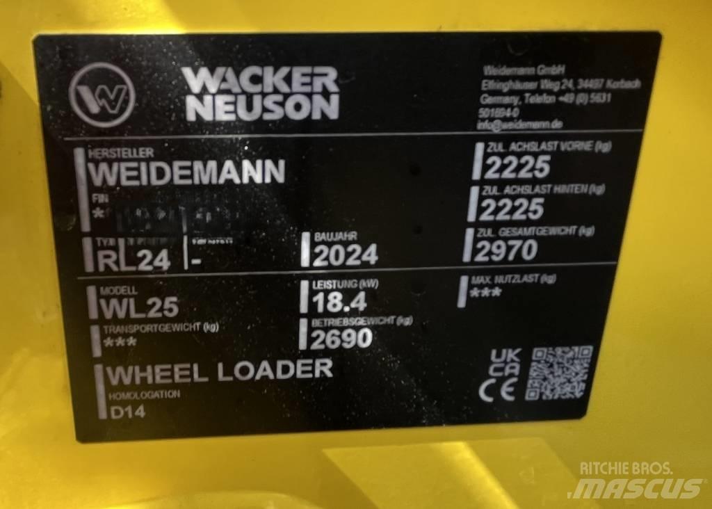 Wacker Neuson WL 25 Naudoti ratiniai krautuvai