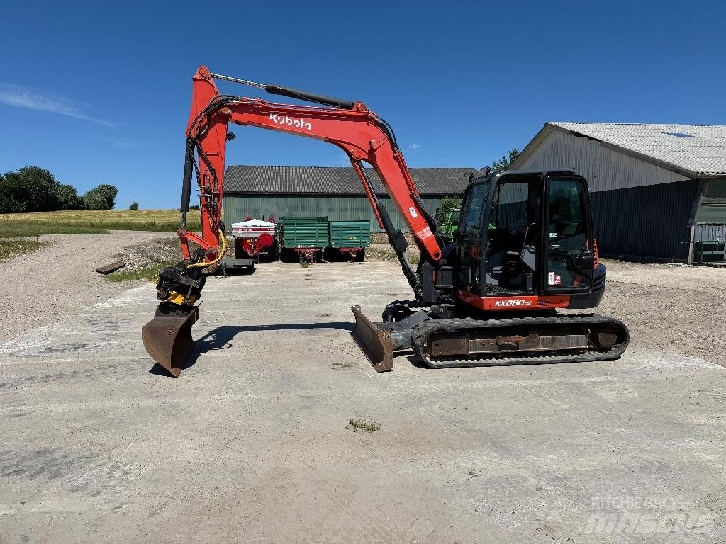 Kubota KX080-4 Vidutinės galios ekskavatoriai 7-12 t
