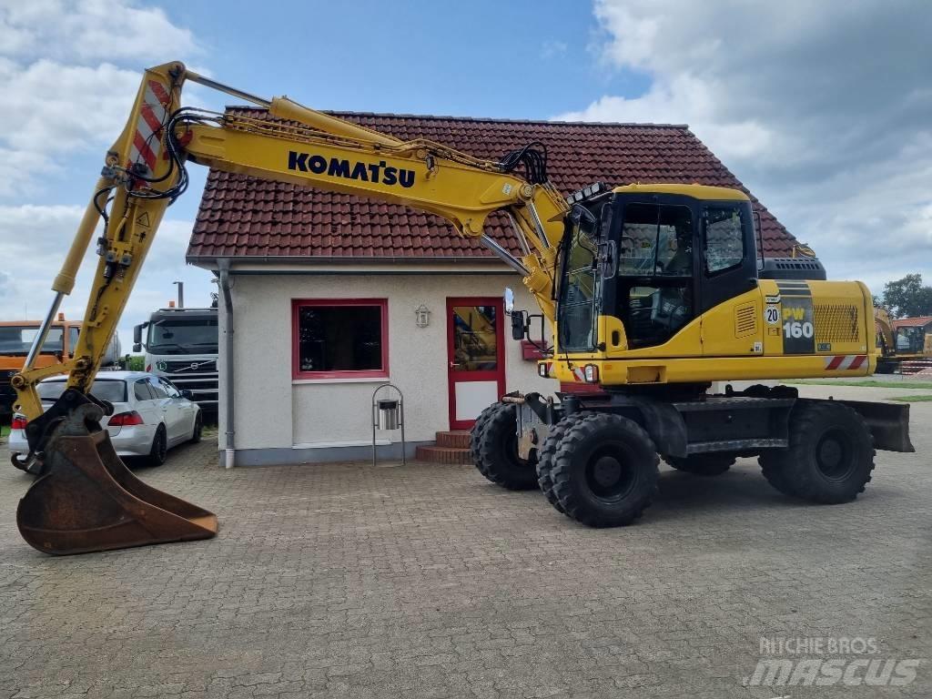 Komatsu PW 160-7E0 Ratiniai ekskavatoriai