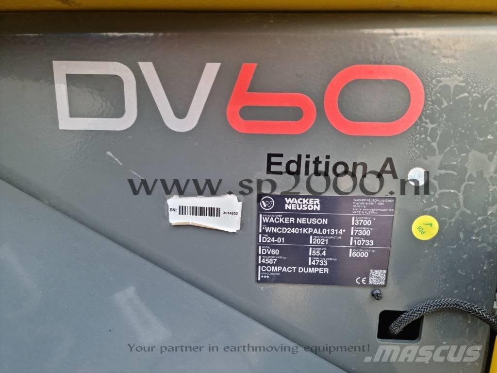 Wacker Neuson DV 60 Statybiniai savivarčiai sunkvežimiai