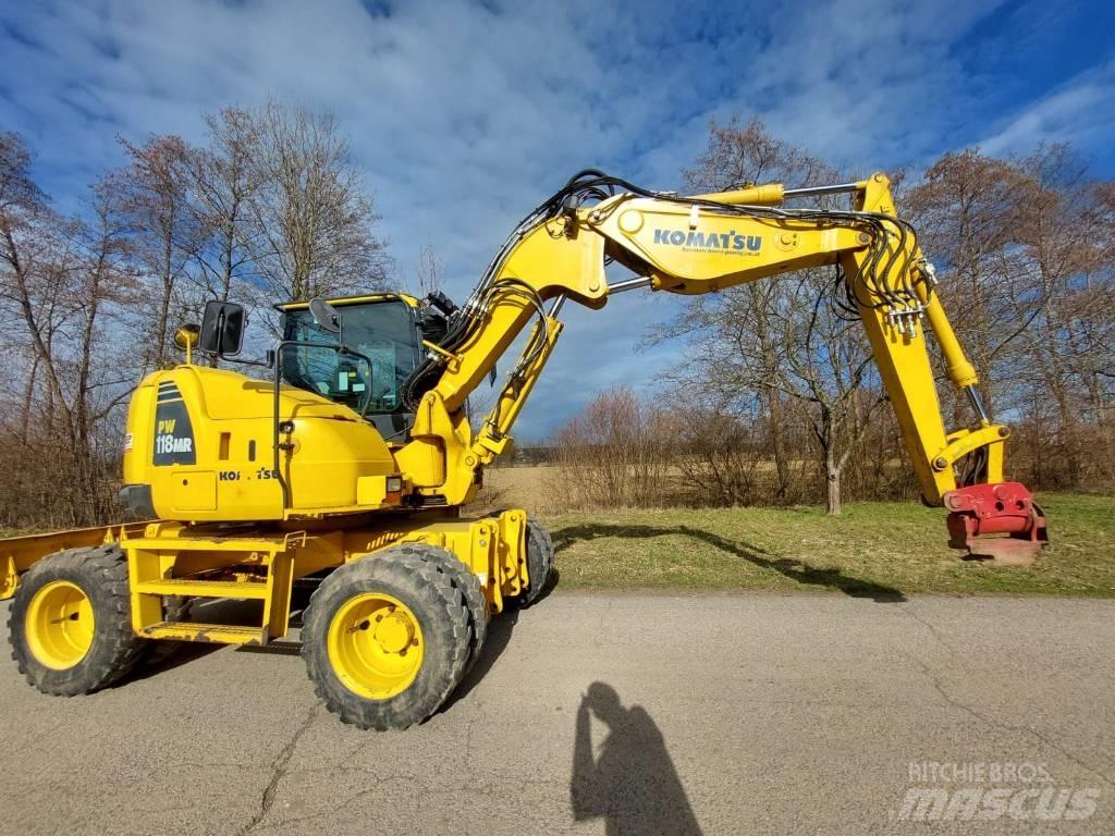 Komatsu PW 118 MR -8 Ratiniai ekskavatoriai