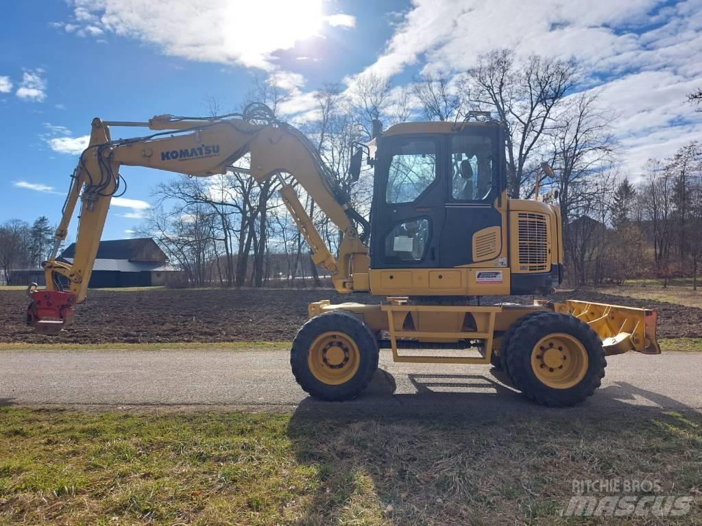 Komatsu PW 118 MR -8 Ratiniai ekskavatoriai
