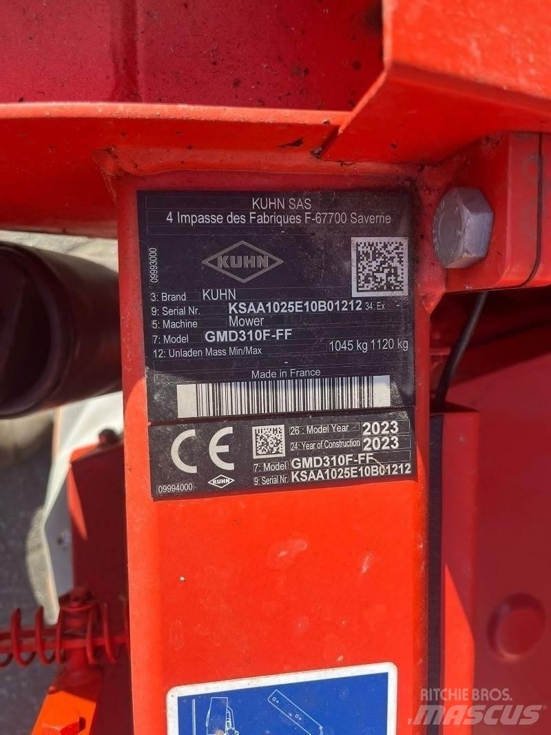 Kuhn GMD 310F Formuojančios žoliapjovės