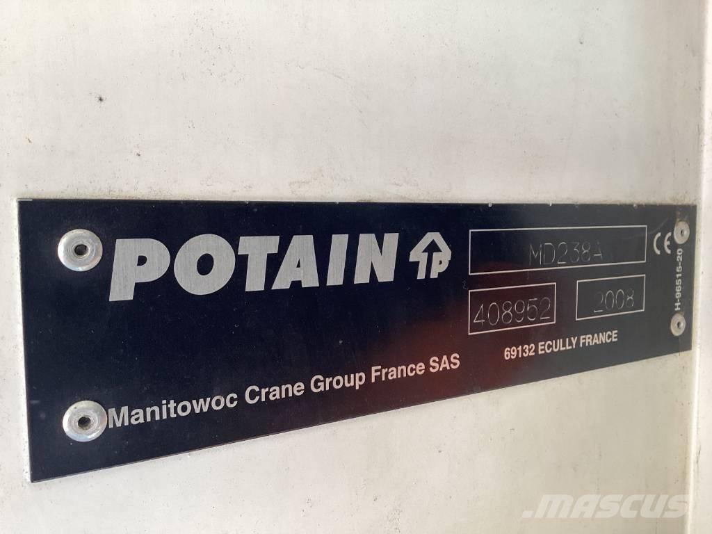 Potain MD238A Bokštiniai kranai