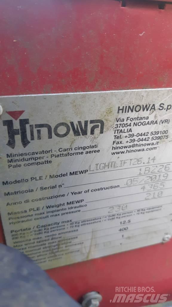 Hinowa 2614 Kiti keltuvai ir platformos