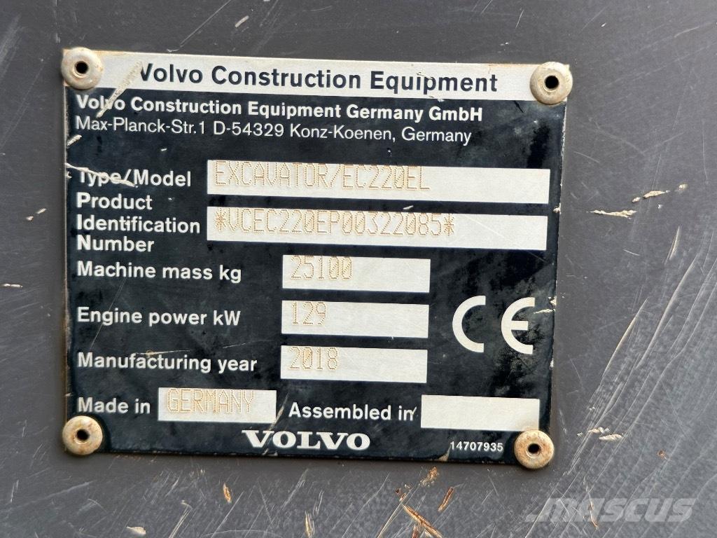 Volvo EC 220 EL Vikšriniai ekskavatoriai