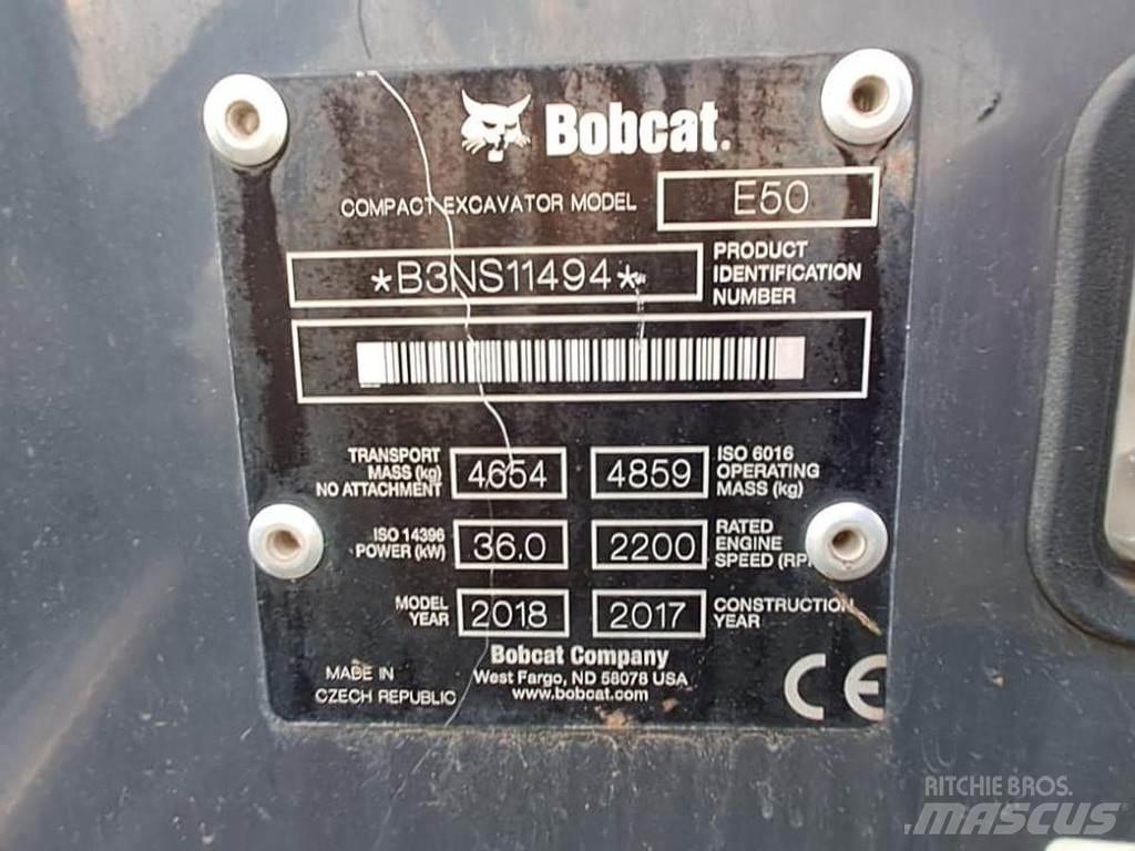 Bobcat E50 Mini ekskavatoriai < 7 t