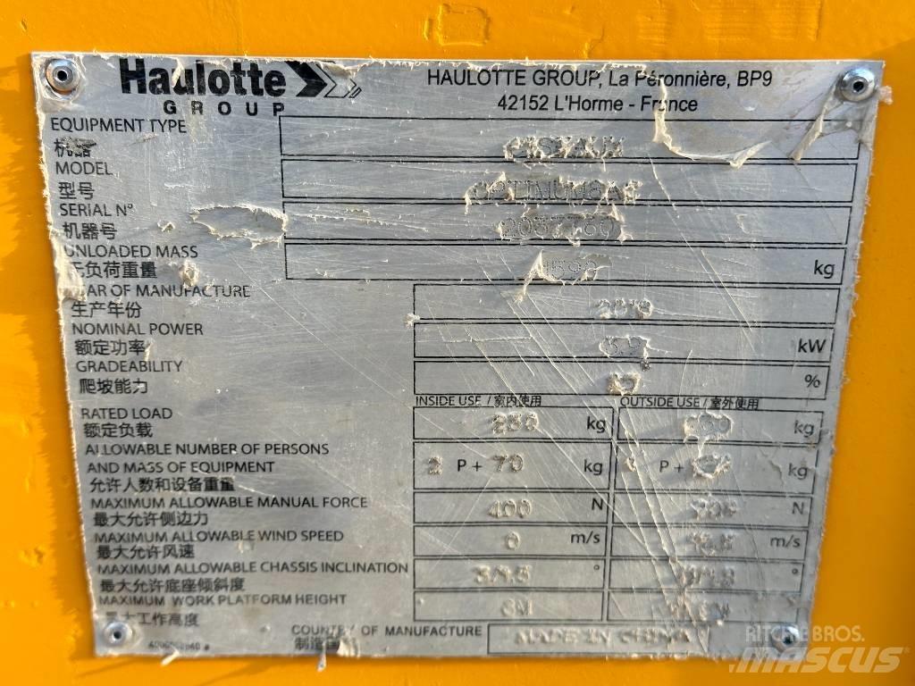 Haulotte OPTIMUM 8 Žirkliniai keltuvai